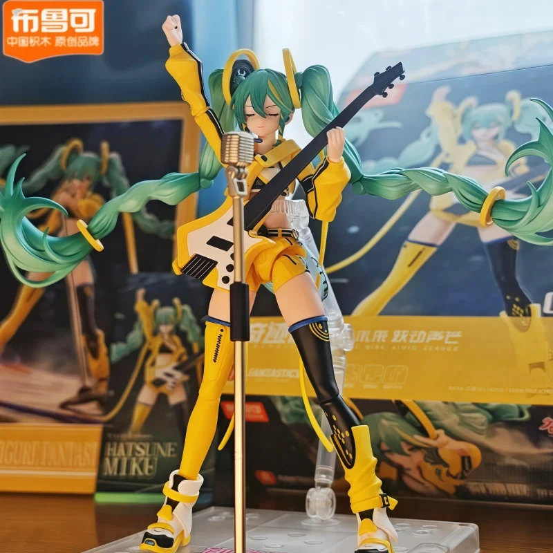 

Original Blokees Hatsune Miku Assembly Anime Figure Model Miracle Cherry Blossom Future Series Pvc Doll Collection Figures Gift