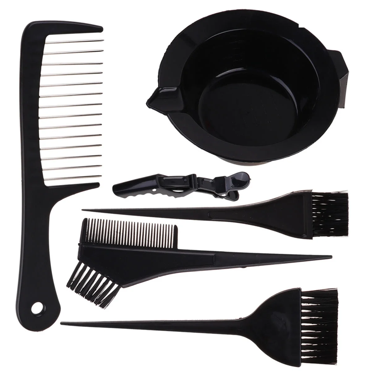 8Pcs Hair Dyeing Kit Black Professional Salon Home Use No Mess Hassle Free Experience Hairdressing Tools Hairdressing Tools - Image 2