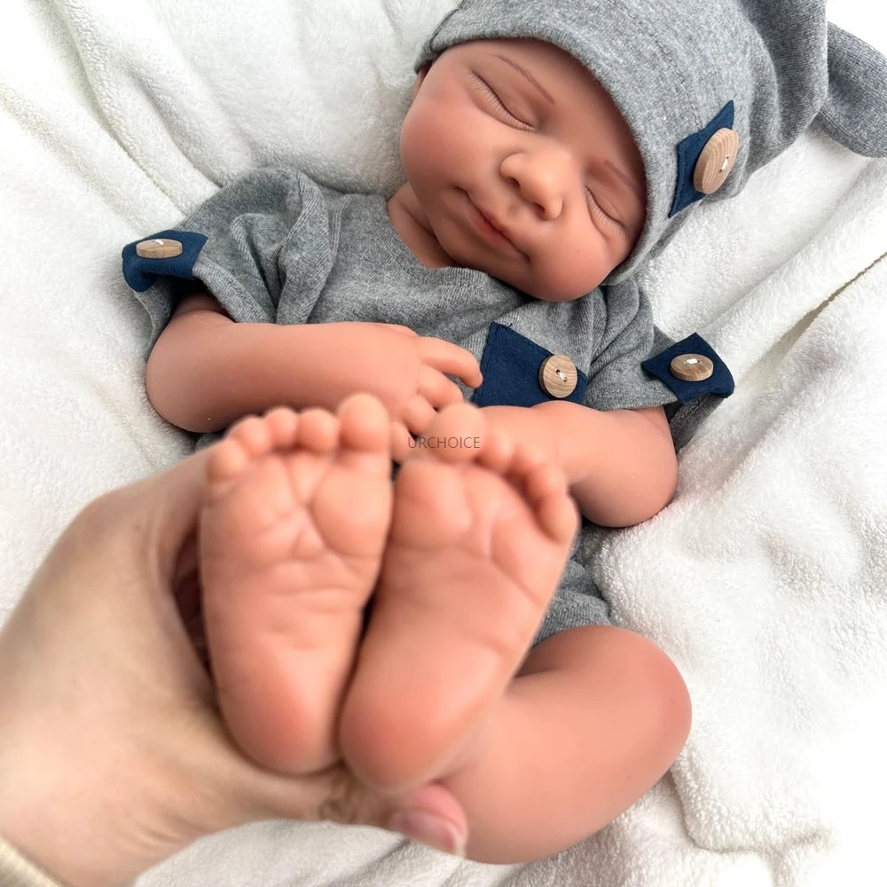 20Inch Lifelike Features Soft Silicone Reborn Baby Girl & Boy Washable Weighted Rebirth Doll for Hobbyists Anti-Stress Toy