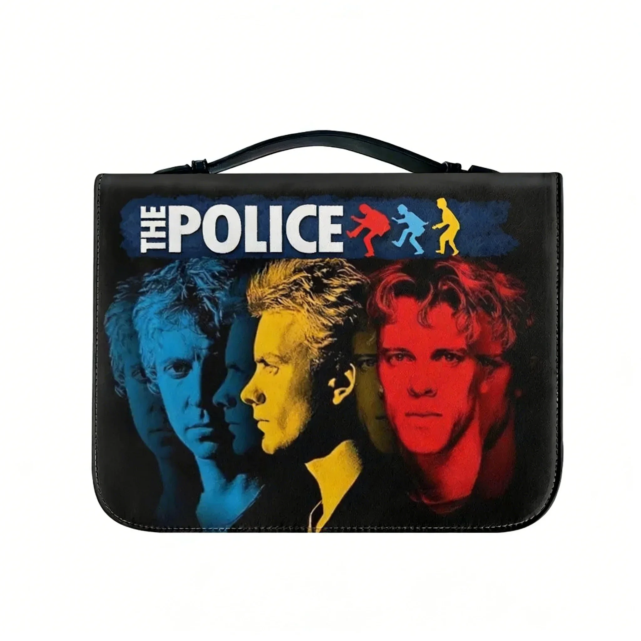 

The Police Rock Band Bible Bags Retro Street Gifts Personalized Cover Bible Pack Waterproof Leather Bag Pockets Package Case
