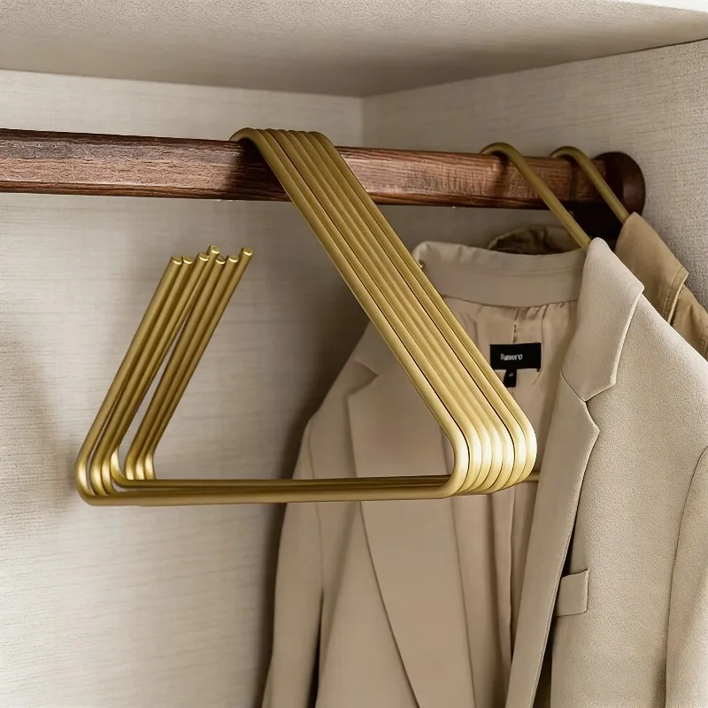 

Heavy Duty Solid Metal Triangle Clothes Hangers Multifunctional Drying Rack for Coat Scarf Trouser Home Closet Storage Organizer