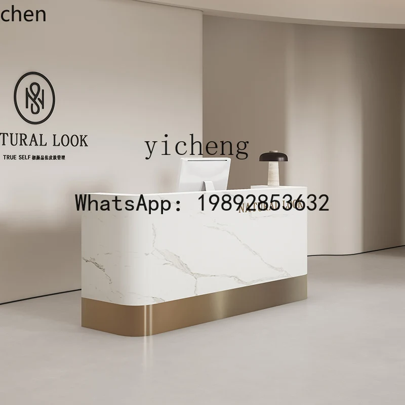 YFY  simple beauty salon checkout page yoga studio bar hairdressing clothing store front desk reception desk