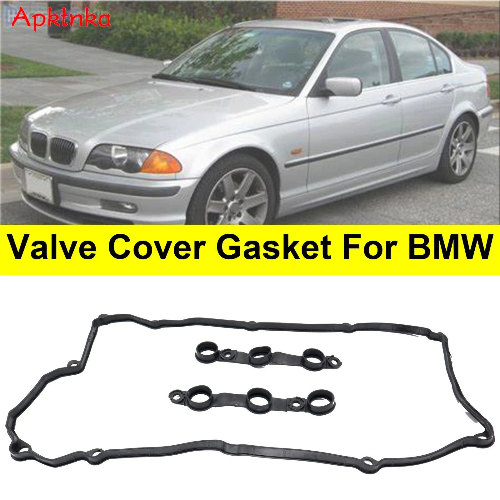 3pcs Car Engine Parts Valve Cover Gasket Kit Accessories For BMW 323i 323is 328i 328is M3 Z3 528I E36 E39 1996-2002 11120034108