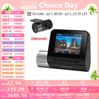70mai Dash Cam Pro Plus A500S 1944P ADAS GPS Camera 70mai Front Cam A500S 140FOV Car DVR 24H Parking Support Rear Interior Cam