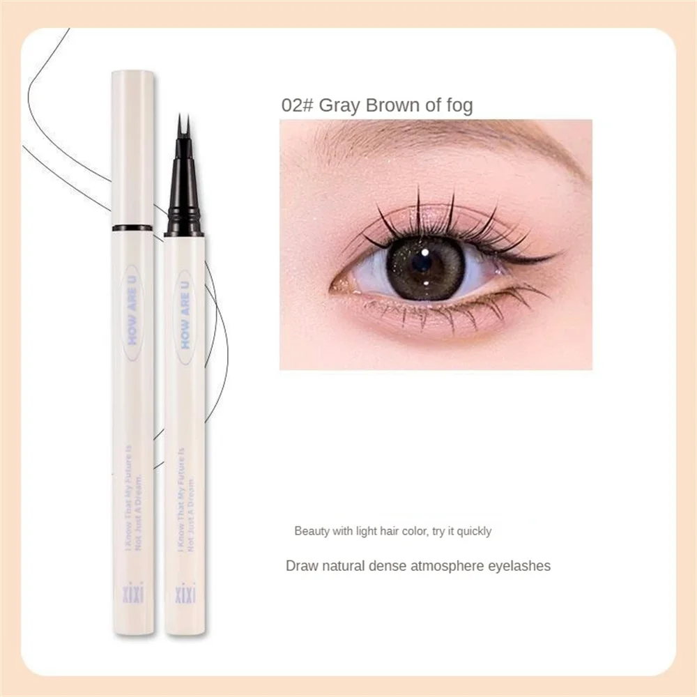 Eye Makeup Pencil Waterproof And Anti-scratch Cant Rub It Off 2 Colors Optional Extra Fine Nib Eyeliner Natural Hair Flow 0.6g