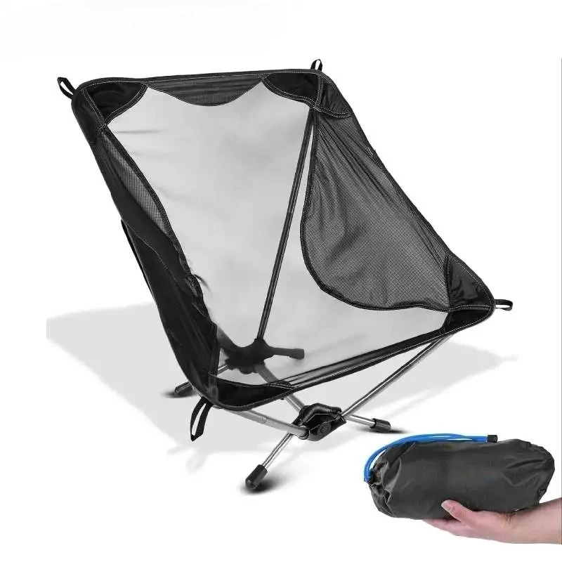 Ultralight Camping Chair Aluminum Alloy Lightweight Outdoor Folding Chair Moon Chair for Backpacking Hiking Travel