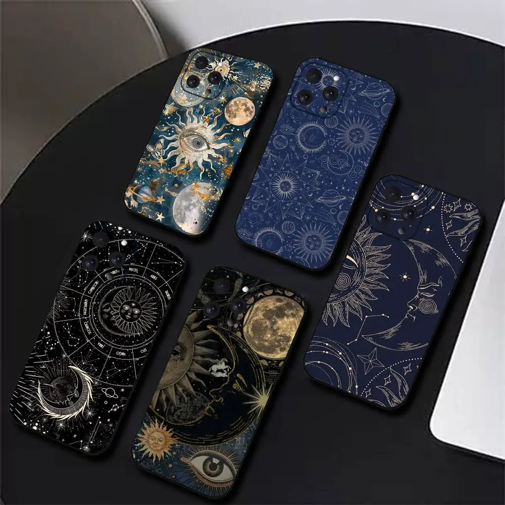 الفاخرة مجردة الشمس جراب هاتف المغناطيسي سيليكون لينة آيفون 17 16 15 14 13 12 11 زائد برو ماكس الهواء