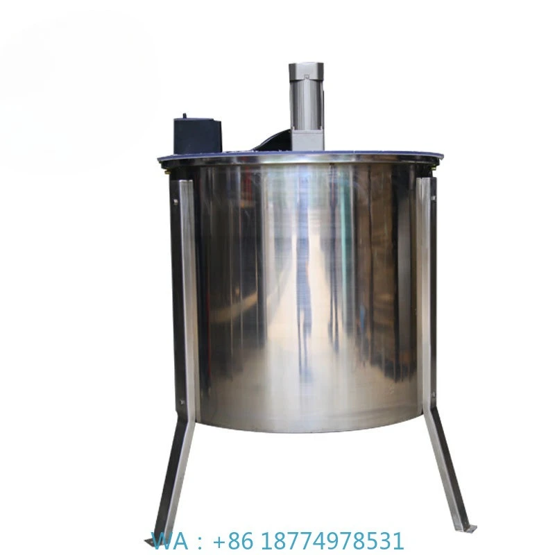 Máquina haker favo de mel girador mel e equipamento separador de cera6 quadros de aço inoxidável extrator centrífuga de mel elétrico s