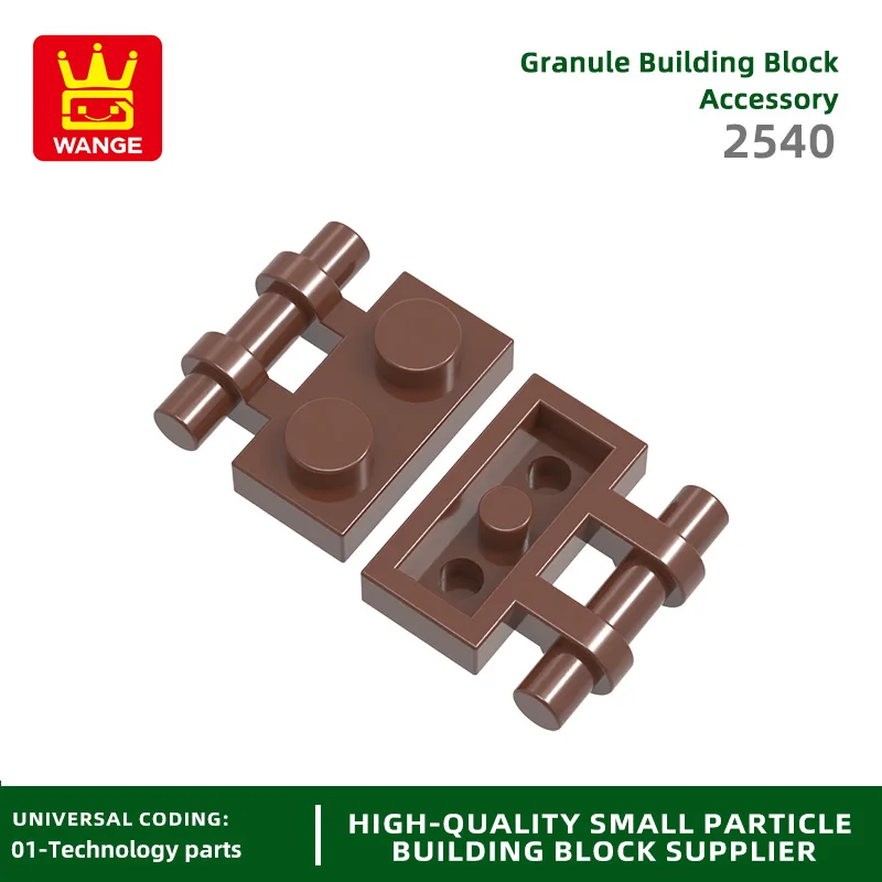 Wange 90Pcs/Lot 2540 Handle Hinge Plate Building Blocks Technical Accessories Compatible with Bricks DIY Children Toys Gift Box