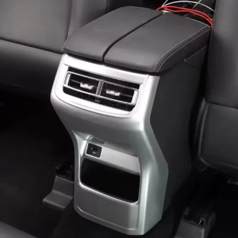 

For Changan CS75 Plus 2019-2022 Car Rear Air Condition Outlet Vent Frame Panel Sticker Anti-kick Cover Trim