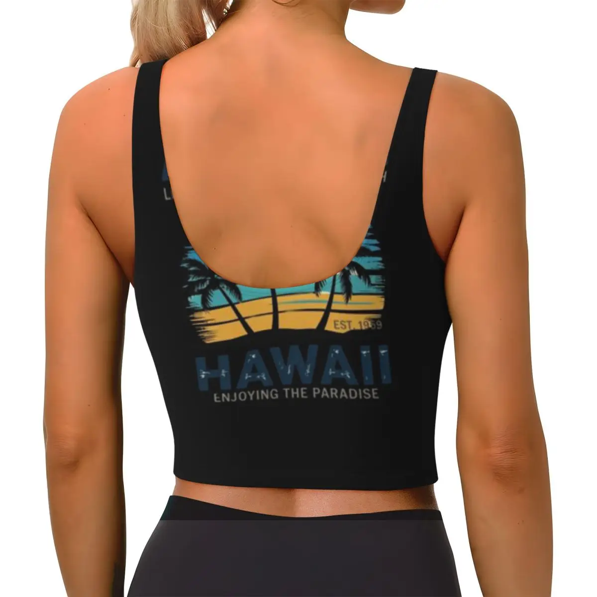 Jogging Tank Top Aloha Hawaii Hawaiian Island Surfer Mountaineering Weightlifting Top
