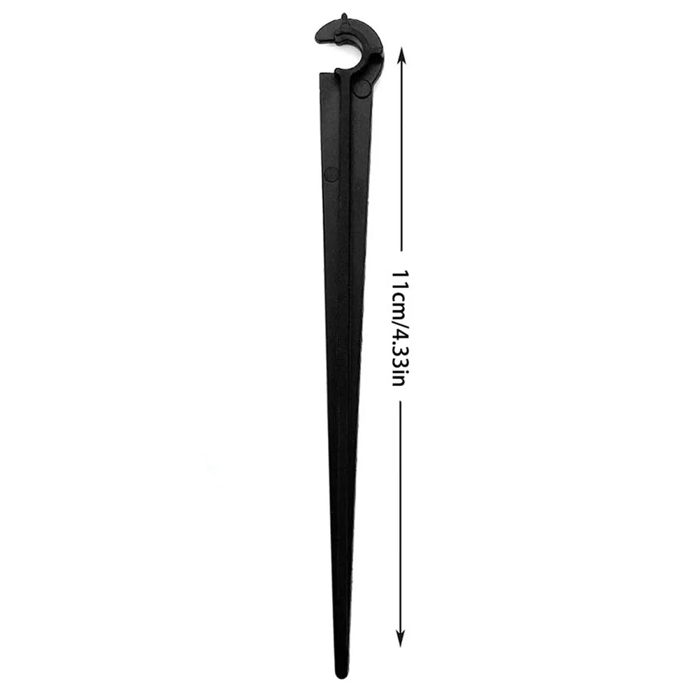 100 Plastic Irrigation Support Stakes for 4/7mm for Drip Hose Use to Assist in Securing Drippers Along Planting Rows