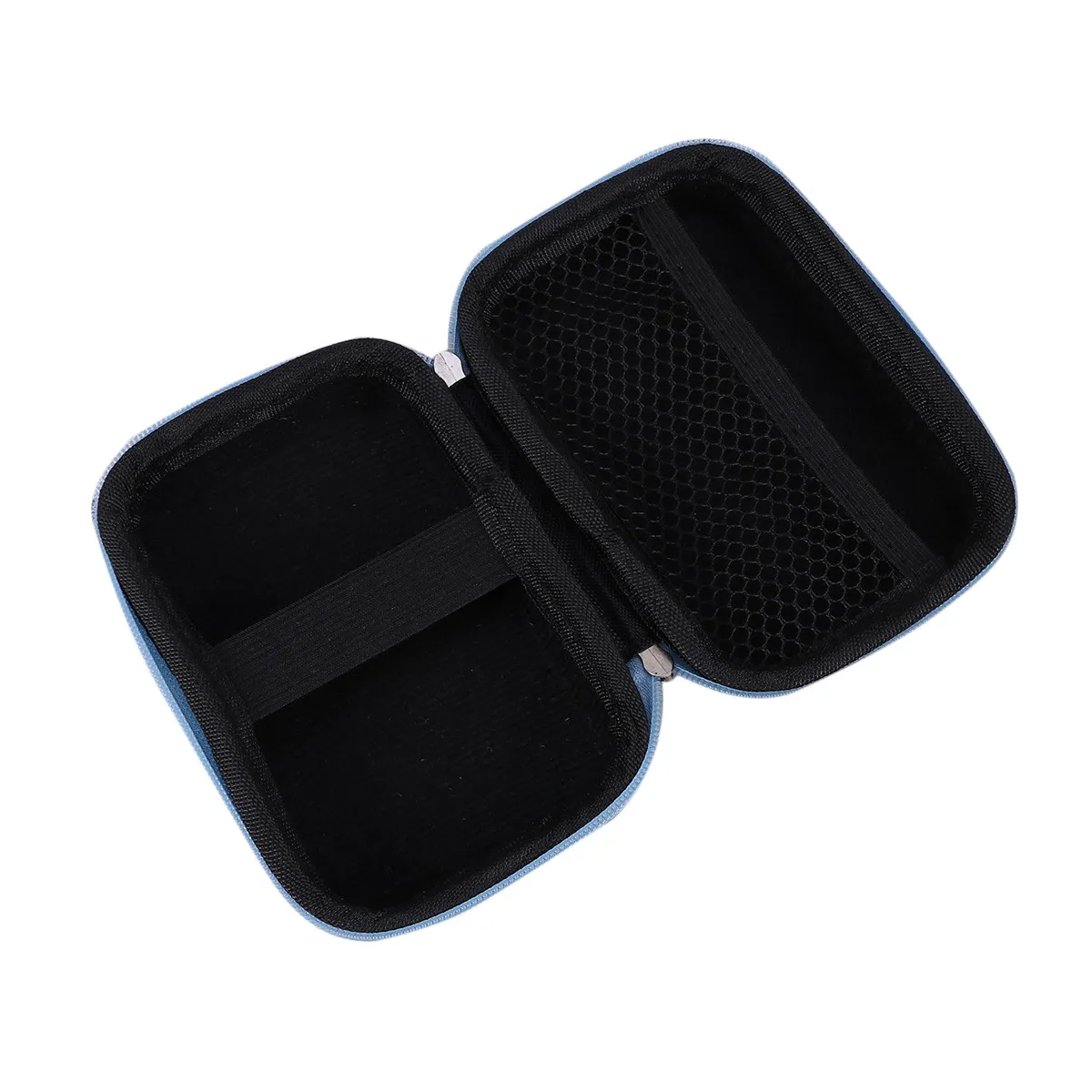 Mobile Power Headset Box Fabric Material Large Capacity Shockproof Interior Zipper Design Data Cable Charger Mp3