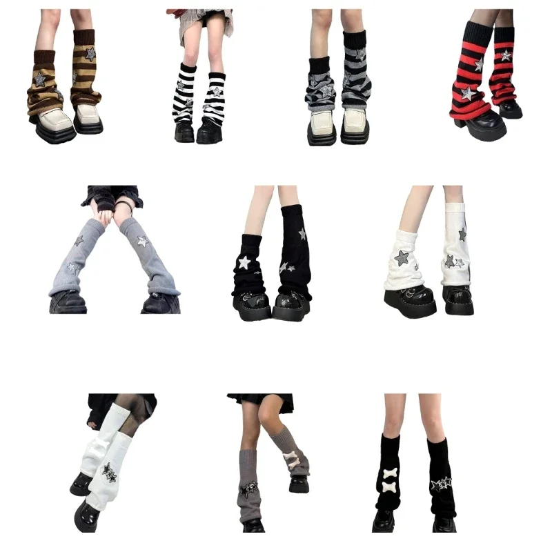 

Women's Leg Warmer Knitted Flared Leg Sleeve Winter Students Girls JK Foot Cover Wholesale