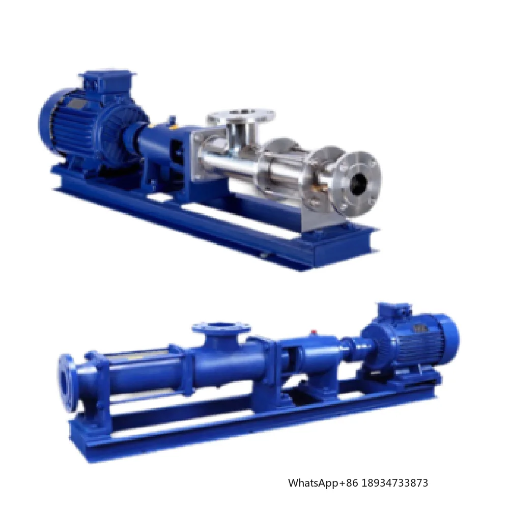 

Yangmiao OEM Одновинтовой насос G-типа из нержавеющей стали Самовсасывающий толстый шламовый грязевой шлам Высокая подъемность Коррозионная стойкость 1,2 МПа