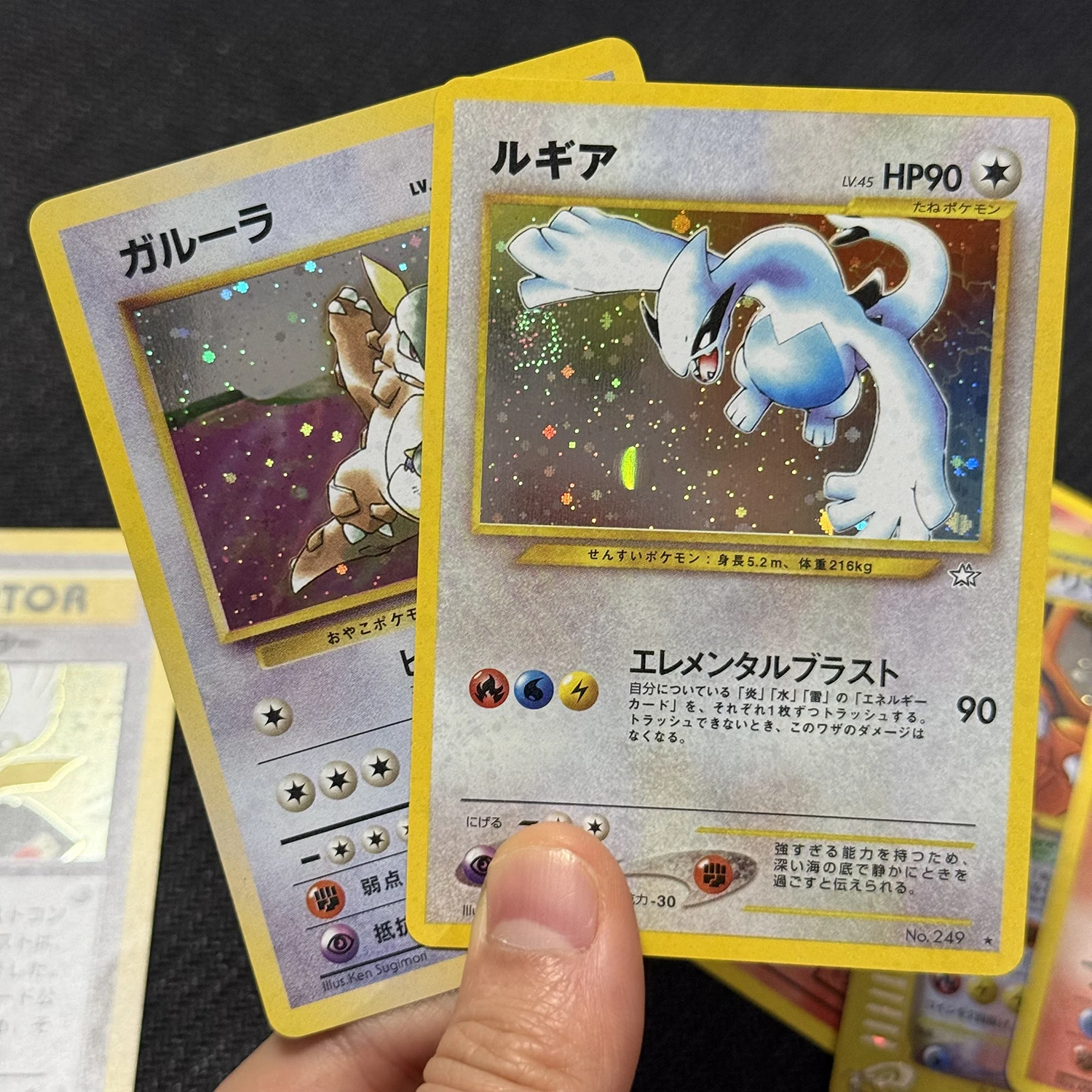 Tarjetas Proxy PTCG EX, Charizard Japonés, Charizard Oscuro, Pikachu Número 1, Lugia Promocional, Kangaskhan, Tarjetas de Regalo de la Serie e TCG