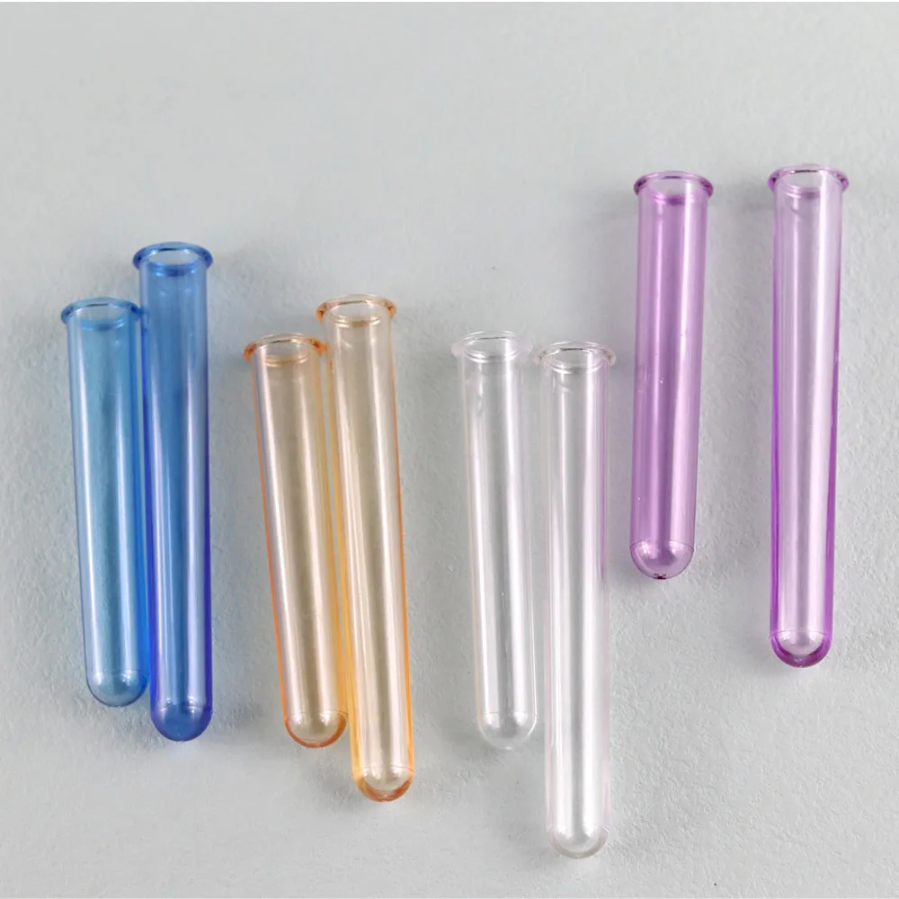 5pcs Acrylic Test Tubes DIY Plant Incubator for Hydroponic Flower Making Plaster Epoxy Resin Clear Plastic Test Tubes Pot