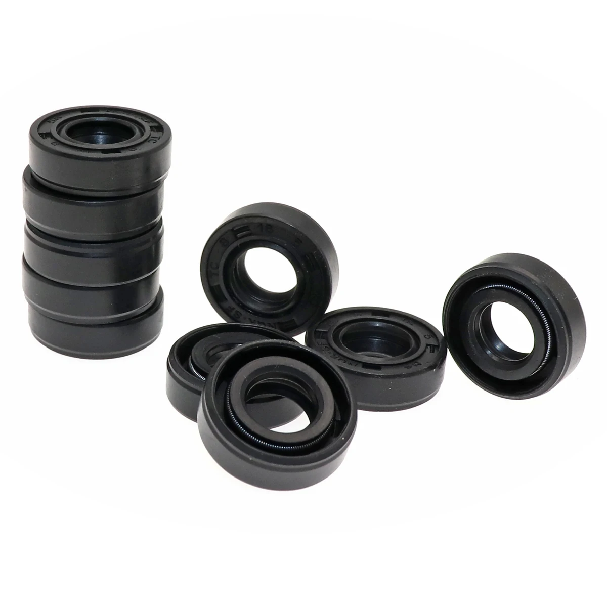 10pcs NQK TC 8X16X4 8X16X5 8X16X6 8X16X7 8X16X8 8X16 Skeleton Oil Seals NQK 8*16 high-quality Seals Radial shaft seals