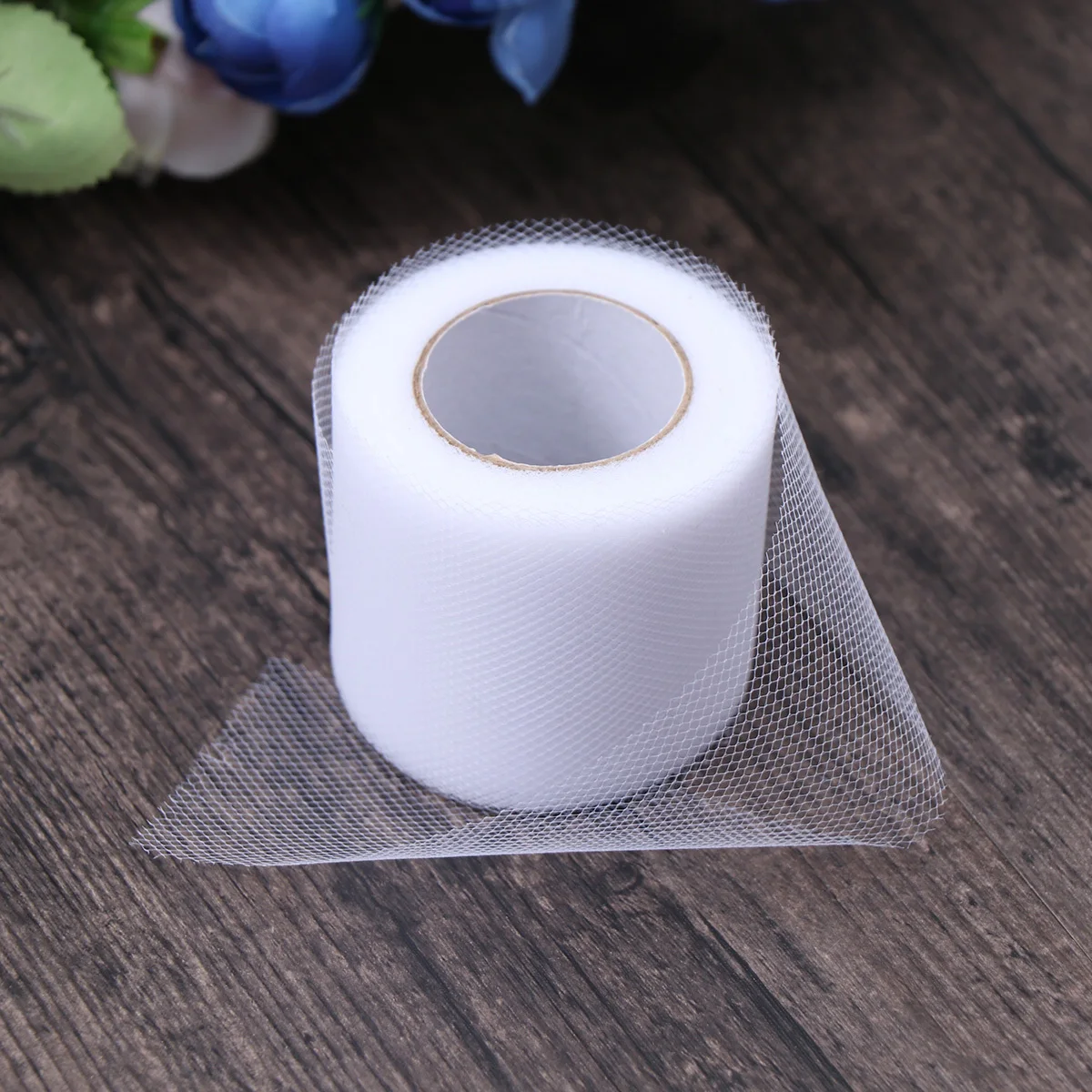 

2 pcs 25 Yard 2 Inch Tulle Rolls Polyester Mesh For Wedding Decoration Diy Craft Gift Bouquet Wrapping Table Decor Gauze Roll