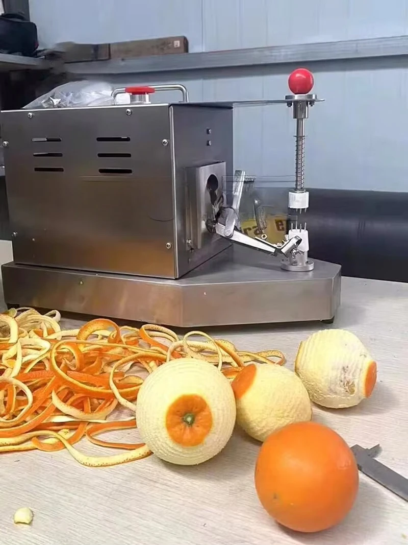 Small Tabletop Automatic Mangoes Apples, Pears, Lemons Electric Stainless Fruit Peeler Machine
