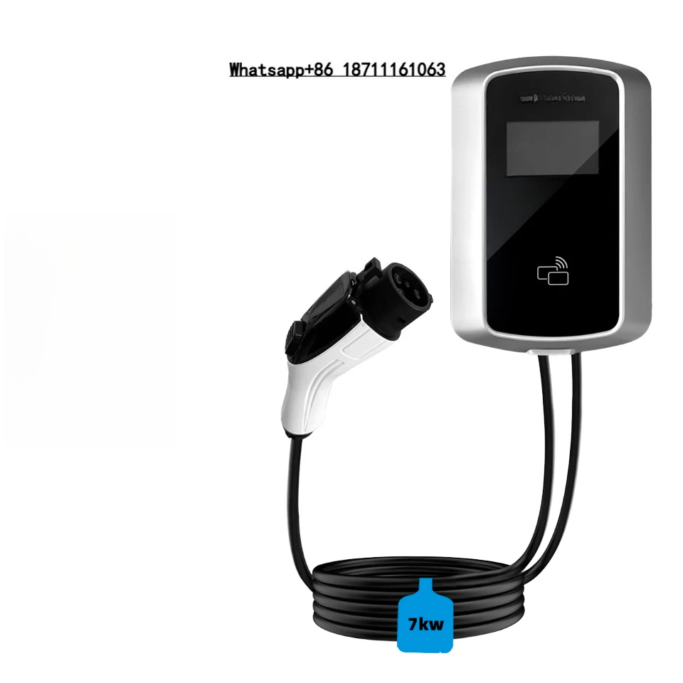 7 kW 40A Type 2 4.3 Inch Touch Screen Portable EV Charger with WIFI/APP Control CE Certified Smart Control