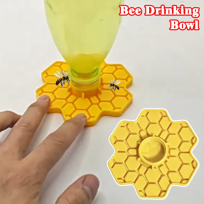 Bee Water Station & Feeder Versatile Garden Bee Waterer & Outdoor Bee Feeder Beekeeping Supplies Small-Hole Honeycomb Tray