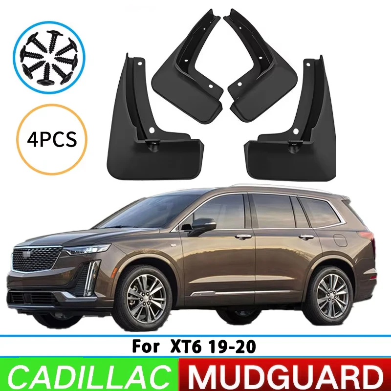 Suitable for Cadillac XT6 2019-2023 front and rear wheel mudguards, tire mudguards, splash guards, and automotive accessories.