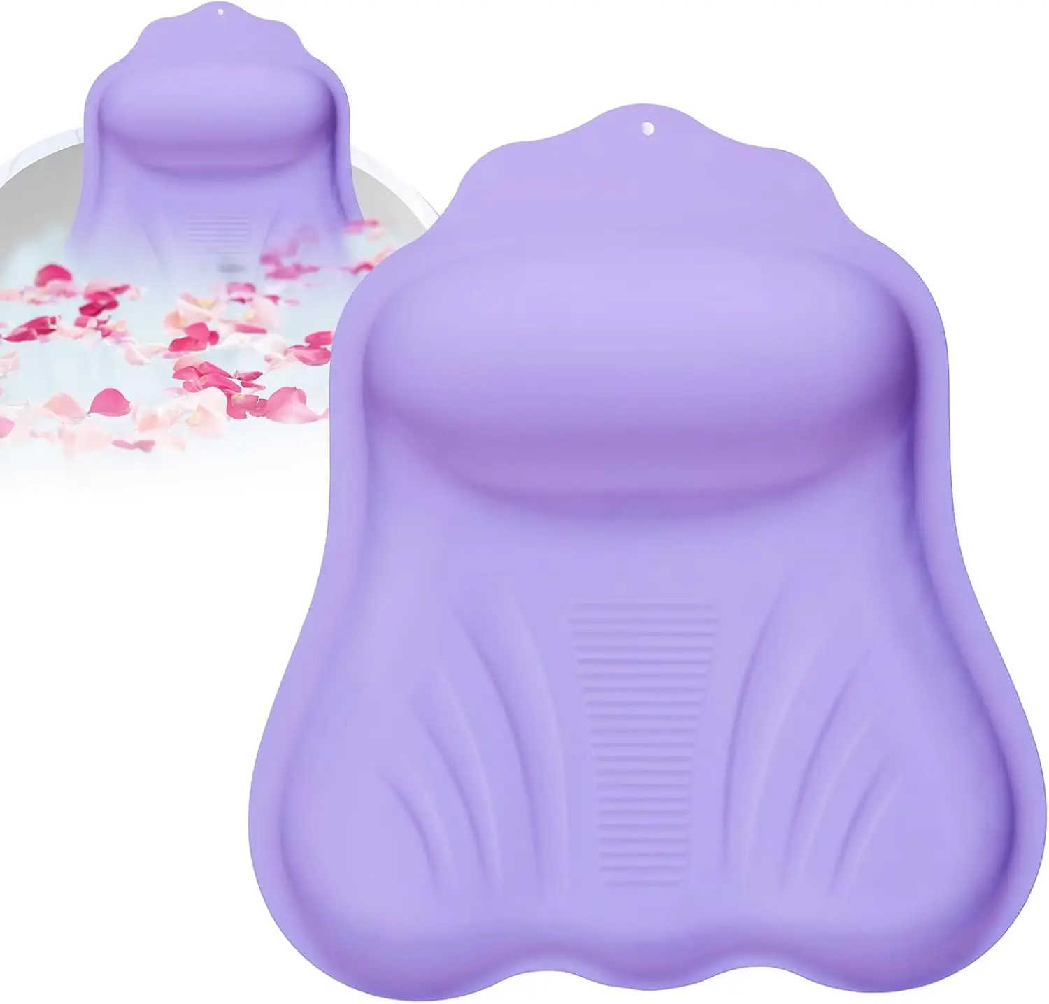 

Силиконовая подушка для ванны для взрослых, 4D подушка для ванны на воздушной подушке для поддержки головы, шеи и спины, нескользящие присоски, быстрая