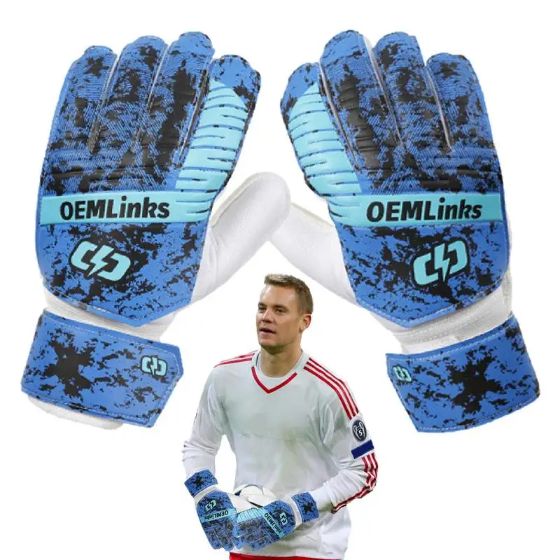 Professional Goalkeeper Gloves Football Gloves Anti slip Breathable Thickened Professional Goalie Gloves For Finger Protection