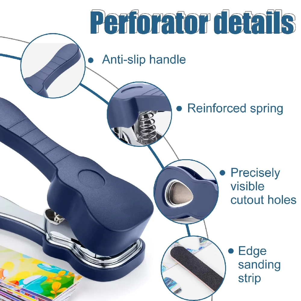 1SET   Punch Maker Kit,Premium Custom Cutter Tool with 15 Starter Strips,Leather Keychain Picks Holder & Smoothing File - view 6