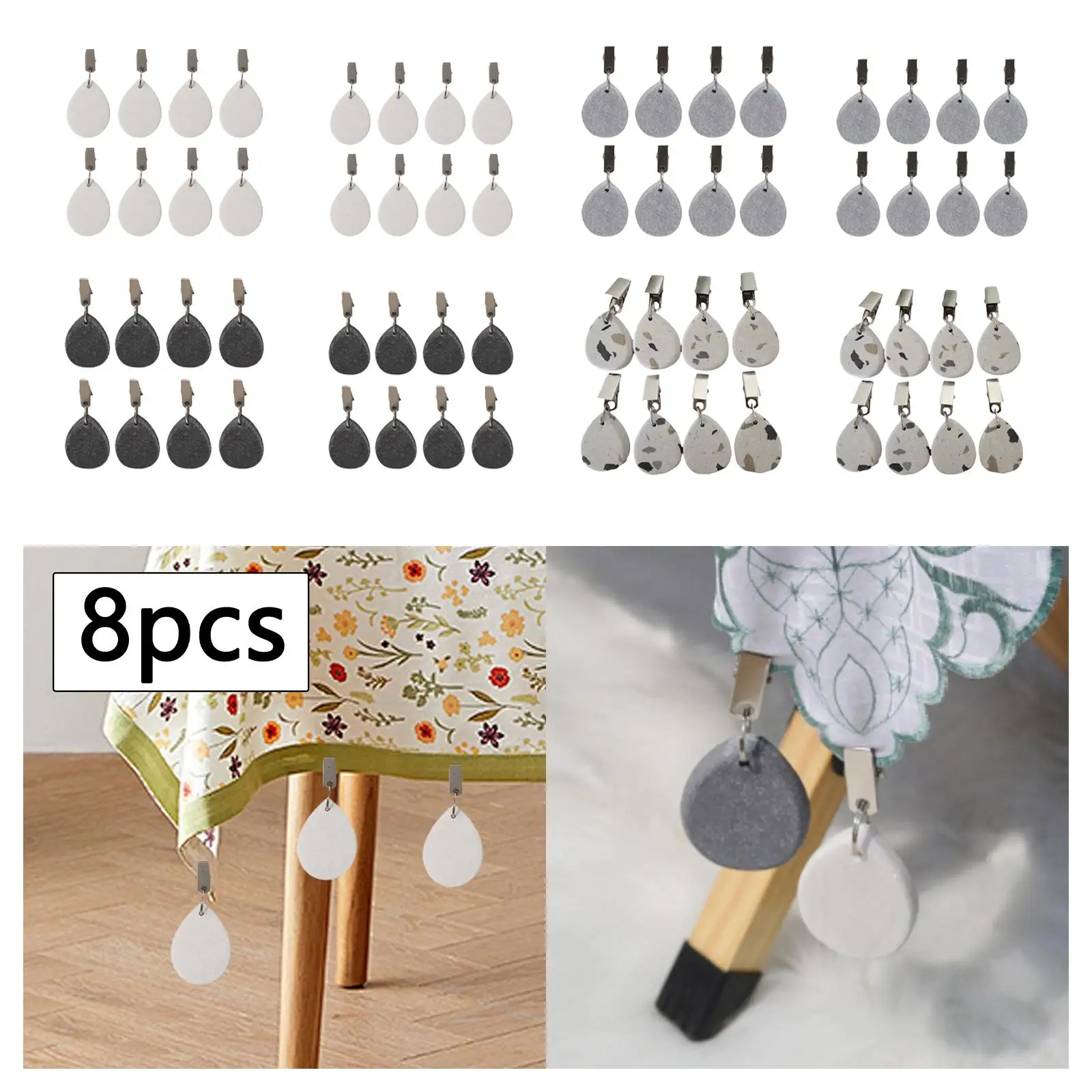 8x Tablecloth Weights Dinner Table Cover Decoration for Picnic Party Garden
