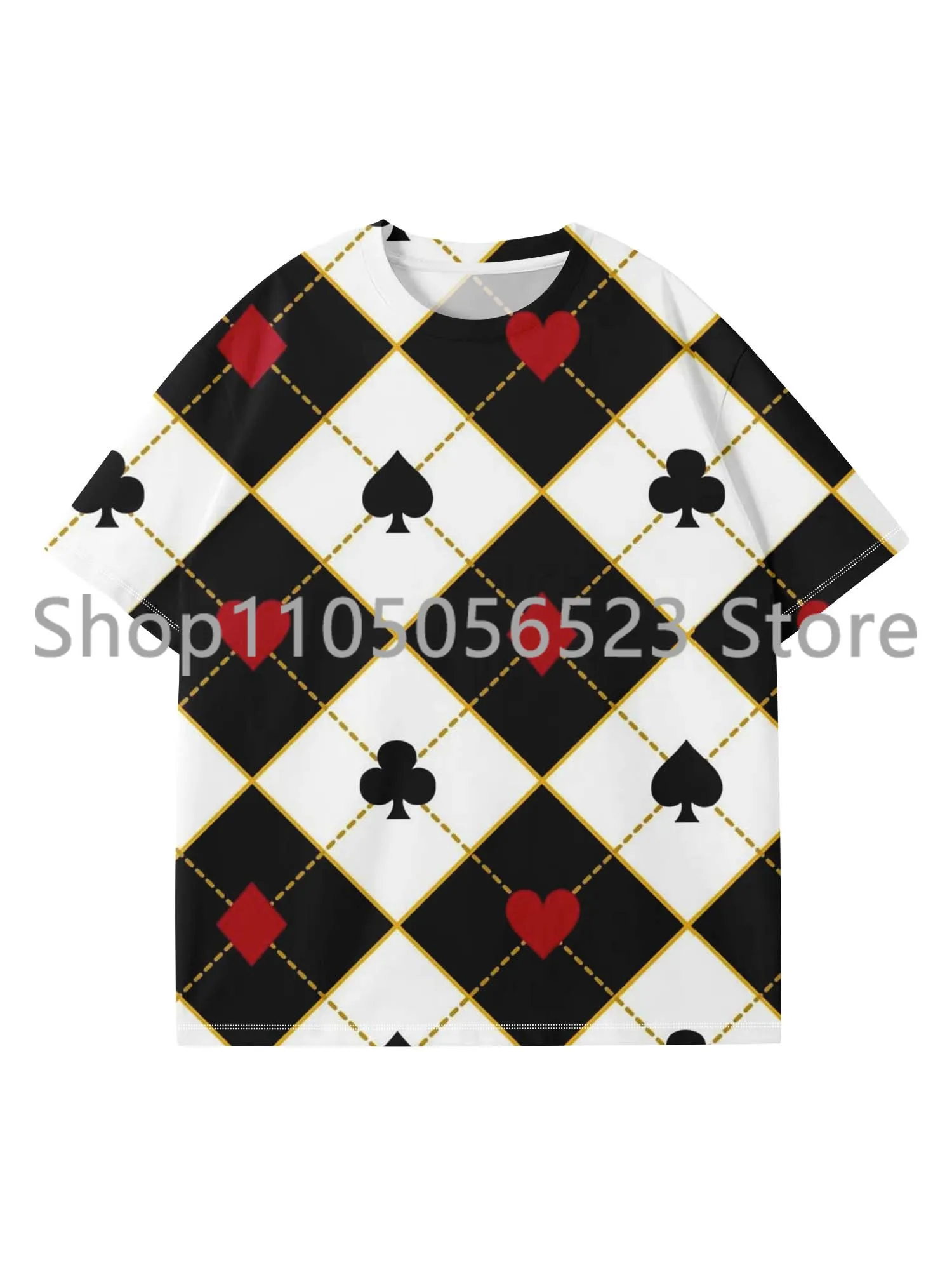 

2025 New Cute Alice in Wonderland Cartoon T-Shirt Children's Adult's Short Sleeve Casual T-Shirt Sports Shirt Quick Drying Tee