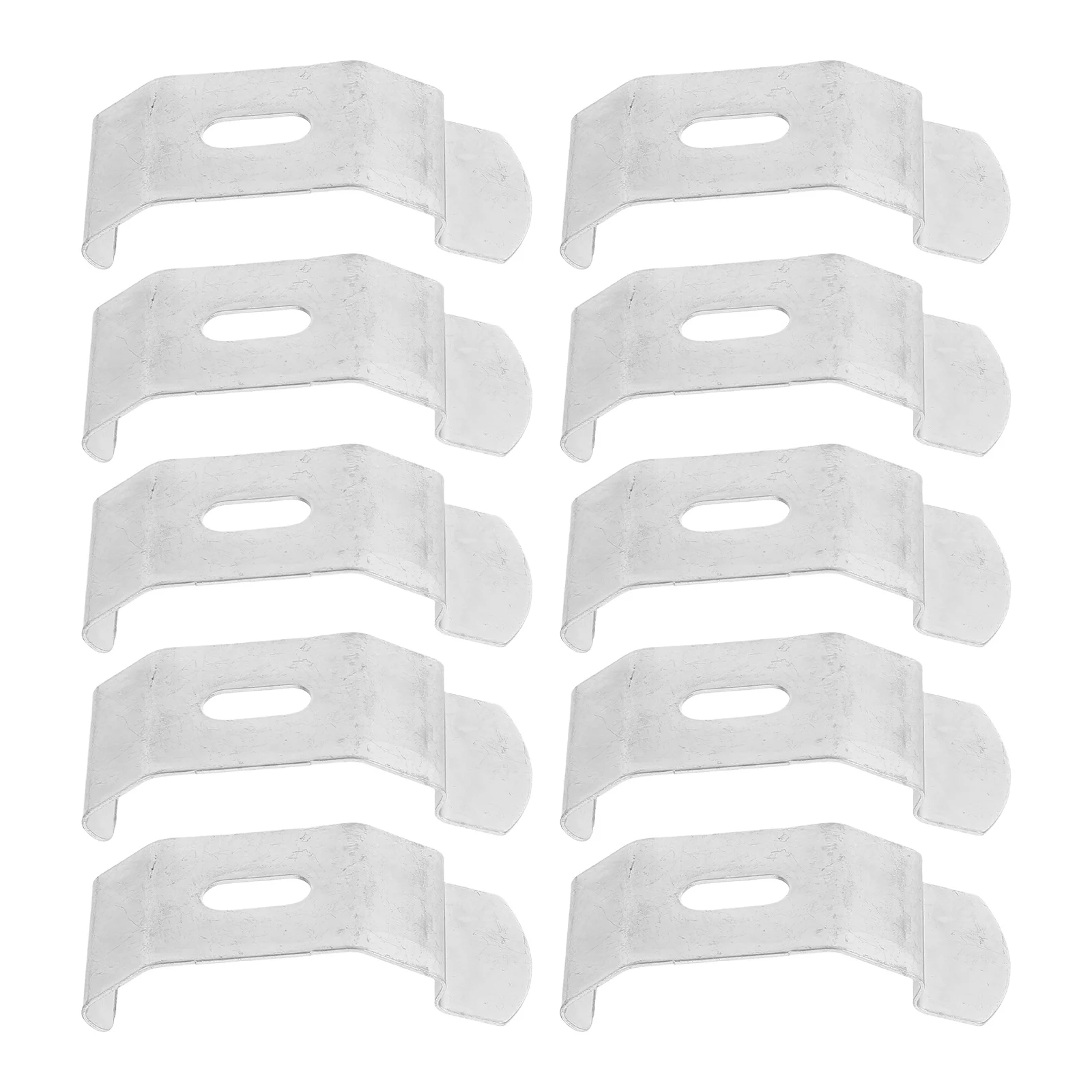 10 Stück Edelstahl-Vorhang-Montageclips, Top-Code-Vorhang-Hardware-Blätter, vertikales Jalousien-Zubehör, Fenster-Hardware