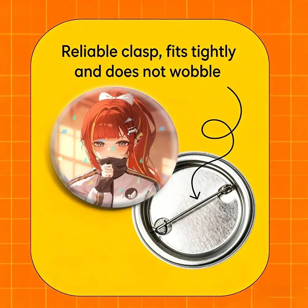 A-Akane Lize Singer Badges Niche Design Brooch for Backpack Lapel Pins Creative Accessories