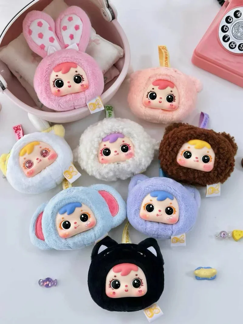 

Тенденция/* Samuel Mini Animal Series, плюшевая слепая коробка, милая виниловая кукла-животное, кулон, брелок, аксессуары, подарки-сюрпризы для девочек
