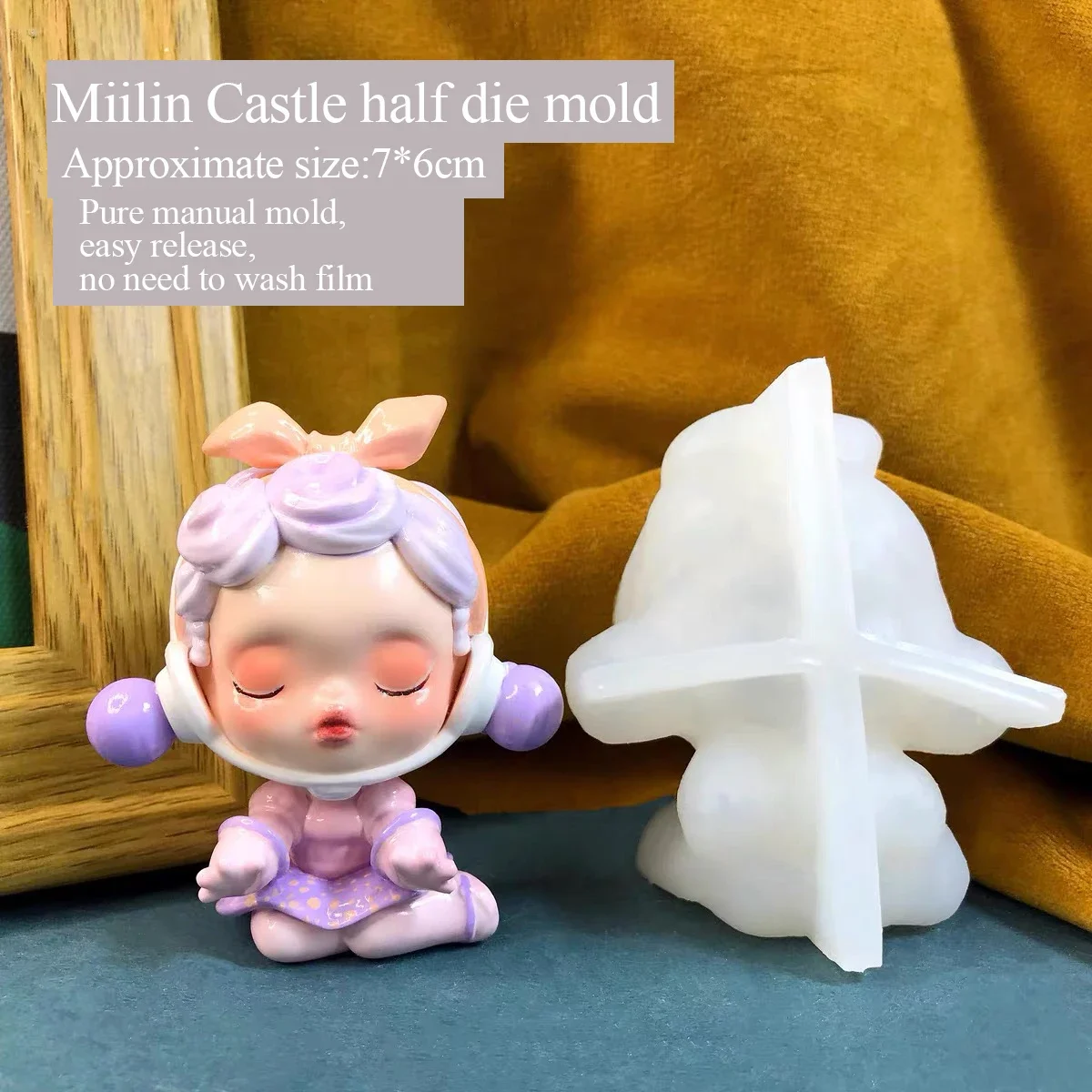 Mi Lin Castle-Girl (Half Film) Mold, DIY, Drop Glue, Aromatherapy Plaster, Lovely, Lovely