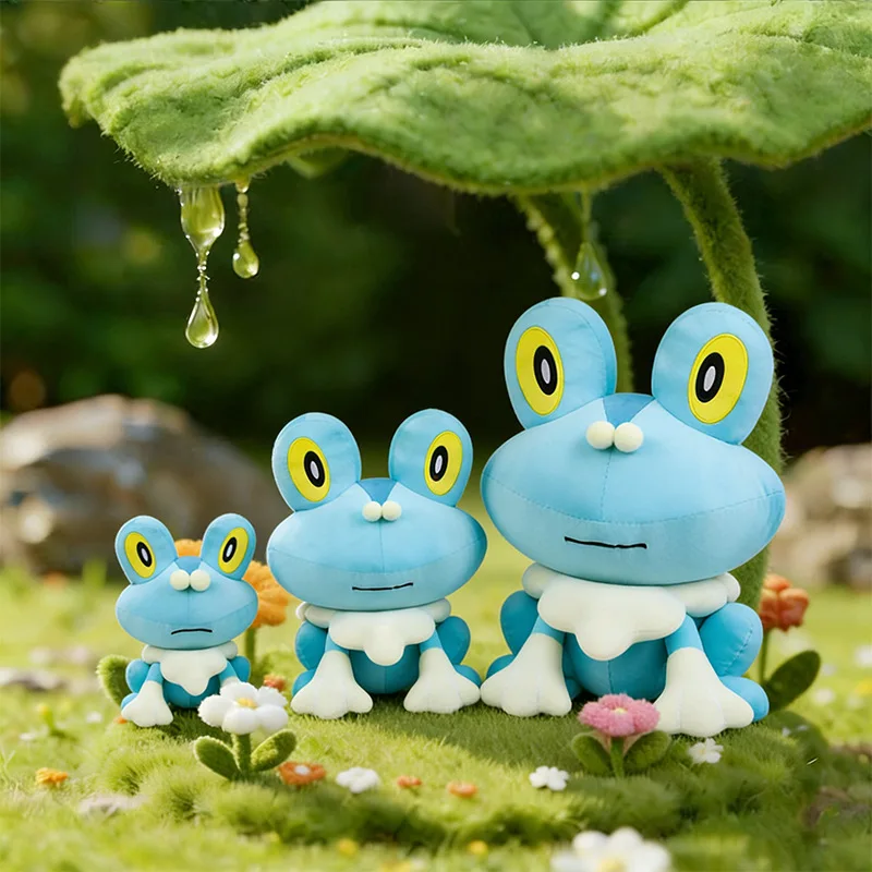 ポケモン-フローキー-ぬいぐるみ、かわいい青いカエルのフローキー、柔らかくふわふわのぬいぐるみ、アニメグッズ、男の子にも女の子にも喜ばれるプレゼント。