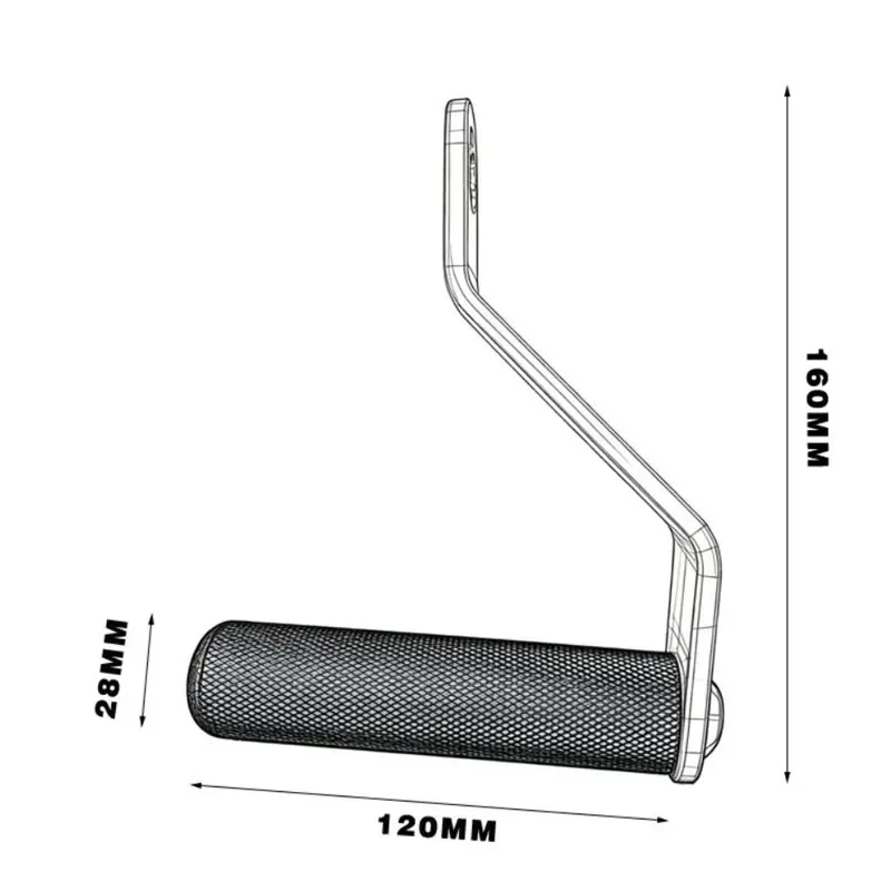 L Shaped Cable Machine Grips Single Hand Pull Handles Gym Workout Fitness Training Accessories