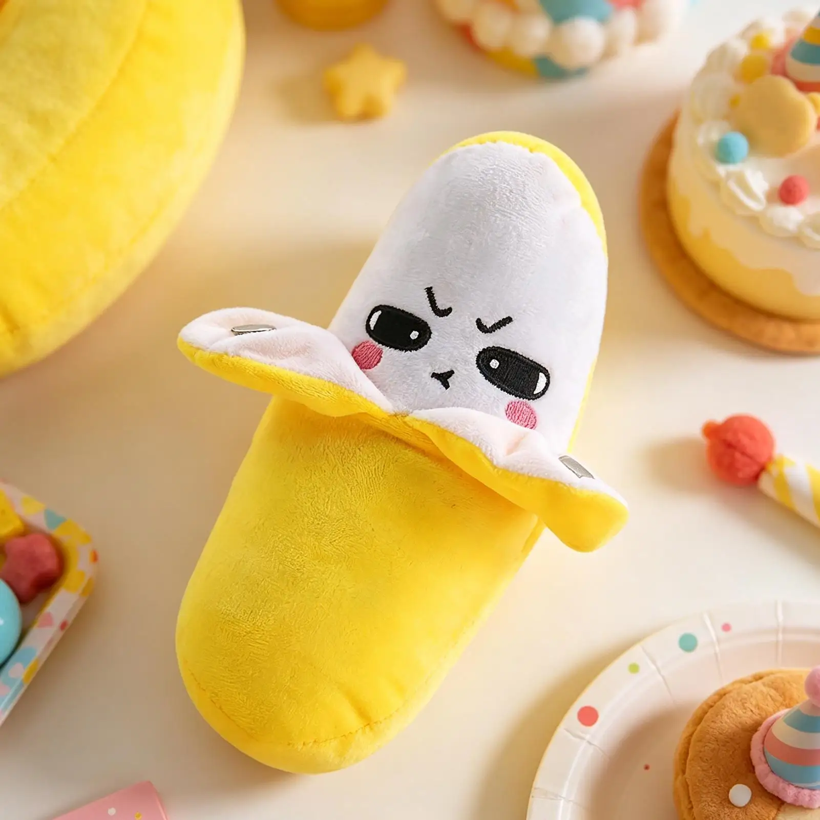 Creative Fruit Induction Metronome Soft Cute Music Rhythm Stuffed Birthday Gifts Stuffed Banana Educational Developmental