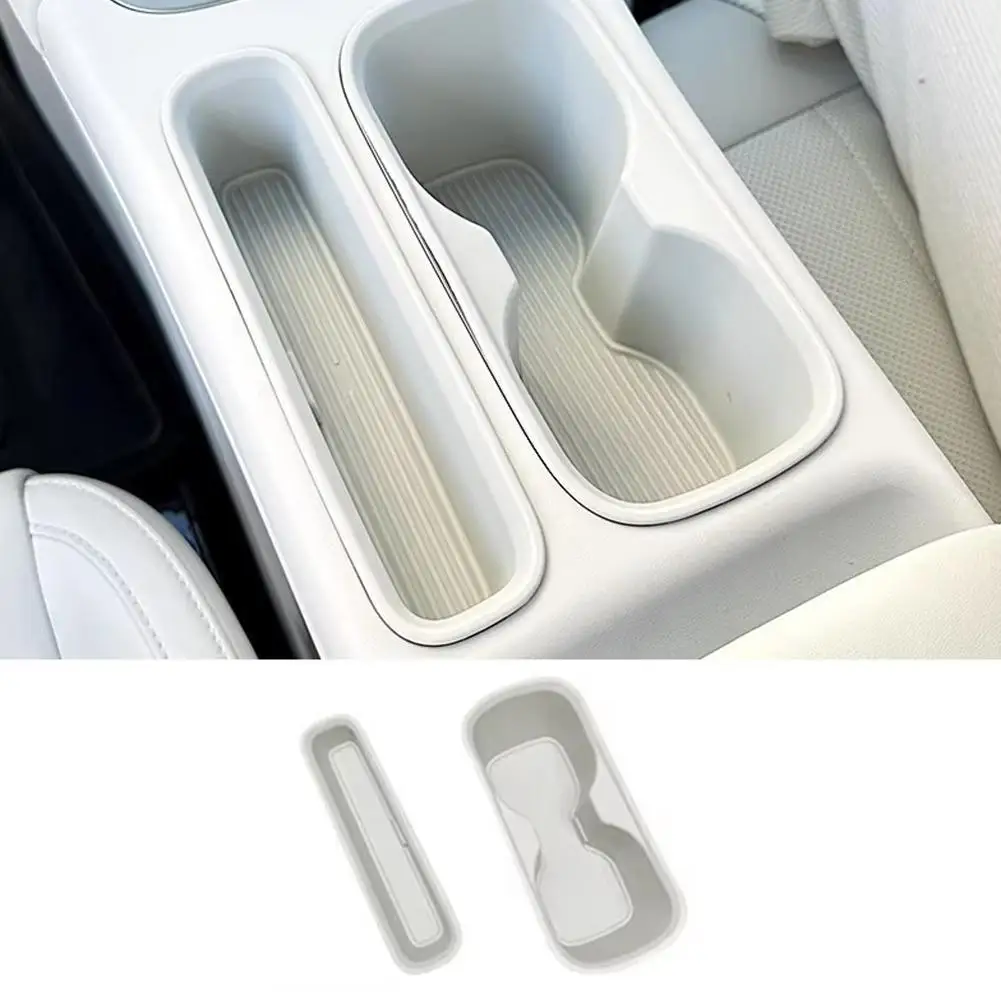 Für Geely EX2 2026 Silikon-Getränkehalter Aufbewahrungsbox Mittelkonsolen-Organizer Einlegefach Rutschfeste Seitenablage Getränkehalter – Detail 4