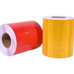 3M Adhesive Reflective Tape Red Yellow Reflector For Things Bike Strisp Car Stickers Reflect Tape Anti-Collision Sign 20CM Width