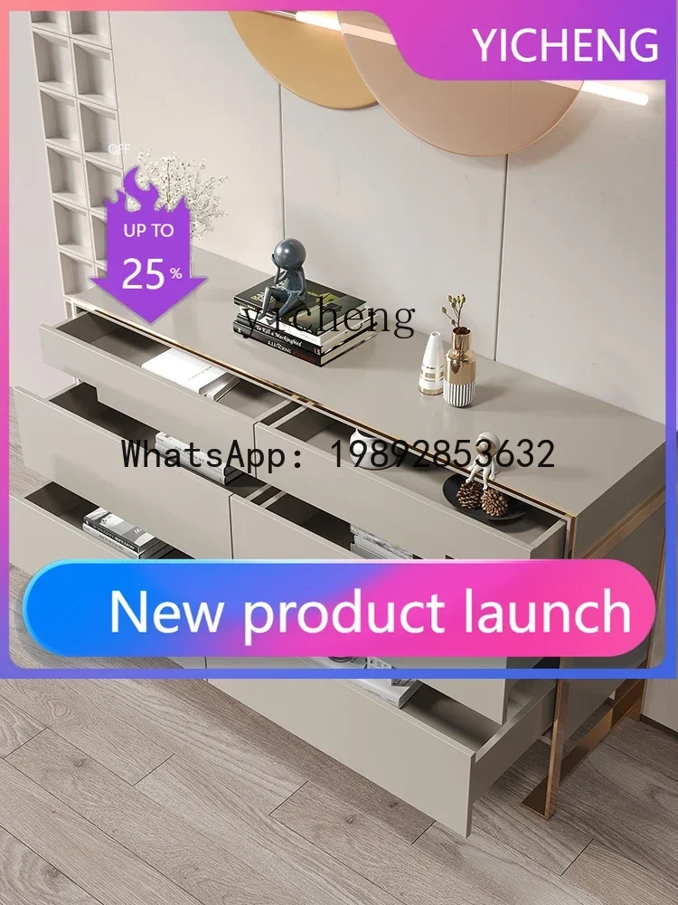 

Light Luxury Chest of Drawers TV Bench for Bedroom Storage Partition Hallway Light Luxury Sideboard Cabinet