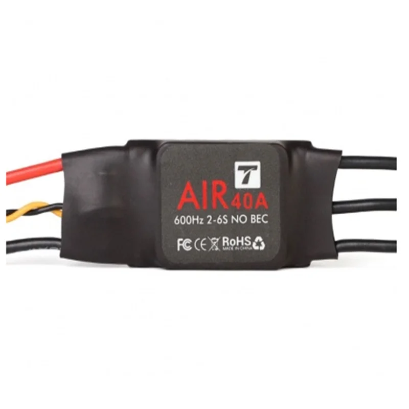 

T-MOTOR ESC Air 40A (2-6S 600HZ NO BEC) Brushless Motor Electronic Speed Controller for Multicopter