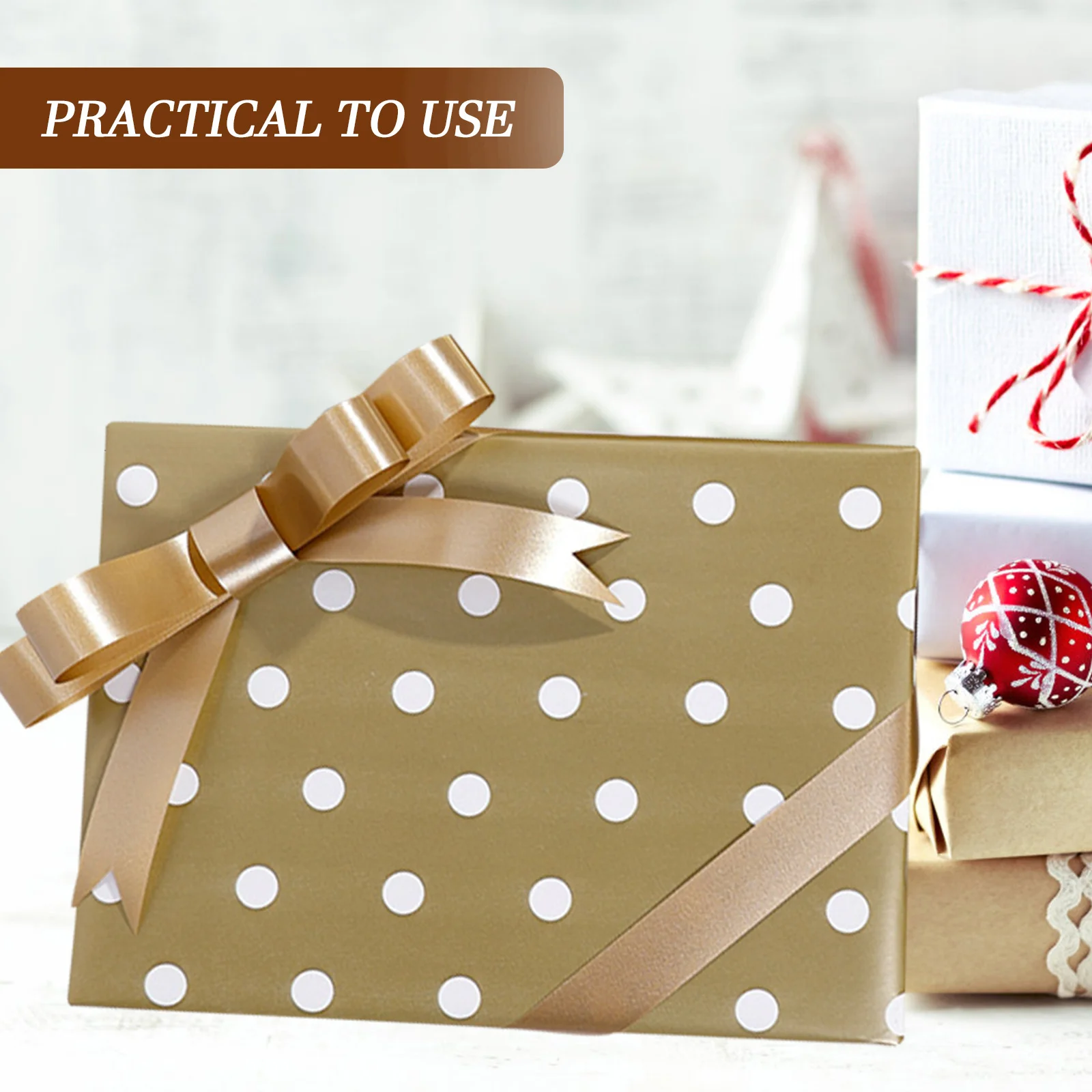 6 لفات من تصميم نقاط ورق تغليف الهدايا لتزيين حفلات أعياد الميلاد وحفلات الزفاف والمناسبات الاحتفالية ومستلزمات تعبئة الزهور #5