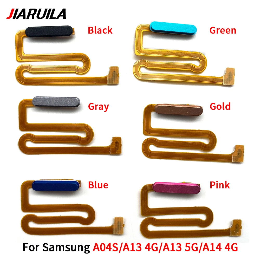 

10Pcs/Lot Fingerprint Home Button Touch ID Sensor Flex Cable Replacement Repair Parts For Samsung A04S A13 5G A14 4G