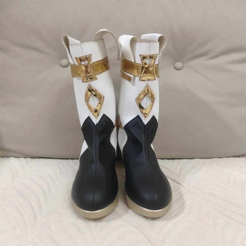 CosplayGame Genshin Sethos تأثيري أحذية تأثير Sethos تأثيري حلي ملحق الدعائم بولي Leather الجلود Sethos تأثيري لعب الأدوار Sh