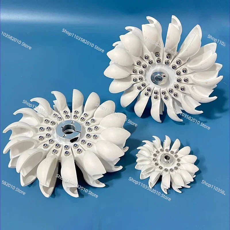 Efficient Pelton impellerPelton Wheel Turbine Pelton Water Wheel 96mm/3.8