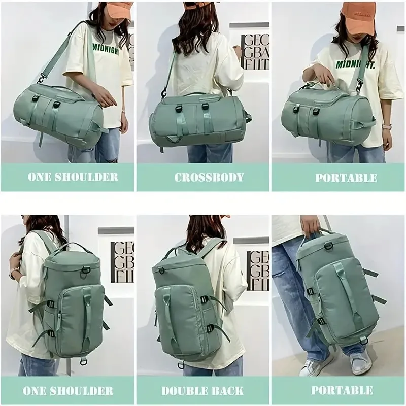 大容量収納袋トラベルバッグトートキャリーオンダッフル荷物防水バックパックハンドバッグオックスフォードショルダー女性