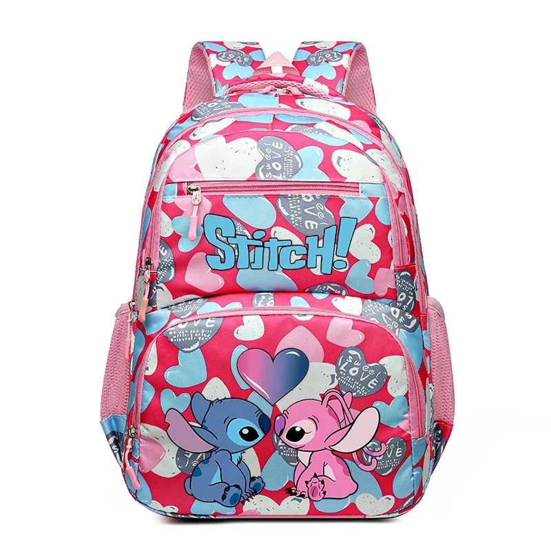 Disney Lilo&stitch Women Student Large Capacity School Bags for Girls Teenager Multi-pocket Schoolbag Rucksack Laptop Backpack