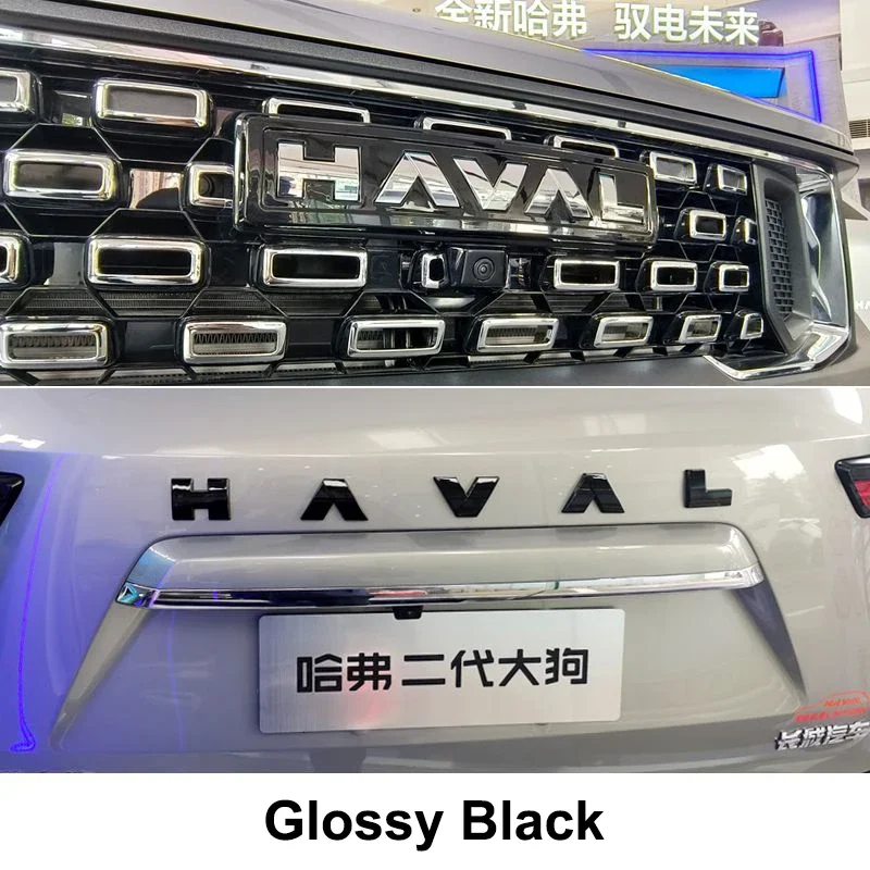 Haval Logo Badge Emblem ABS Sticker For GWM Haval Dargo Jolion F7\F7X H5 H6 PHEV Front Rear Grille Hood Decal Replace Sticker